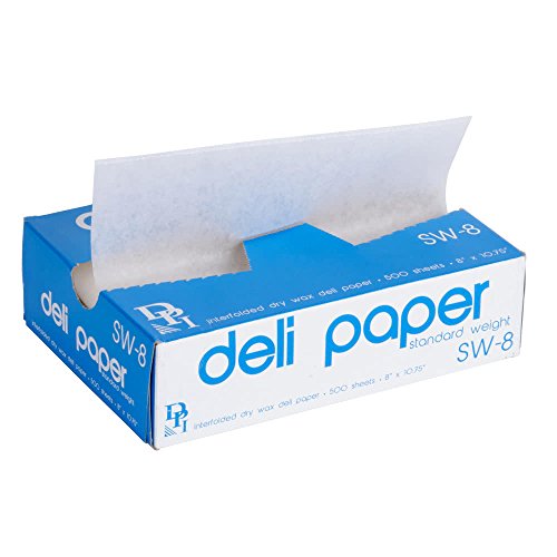 Perfect Stix Deli Wax Paper 10-500ct Deli Wax Paper, 10' x 10.75' (Pack of 500)