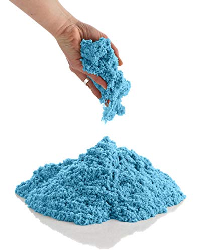 CoolSand 2 Pound Refill Pack - Moldable Indoor Play Sand in Resealable Bag Blue