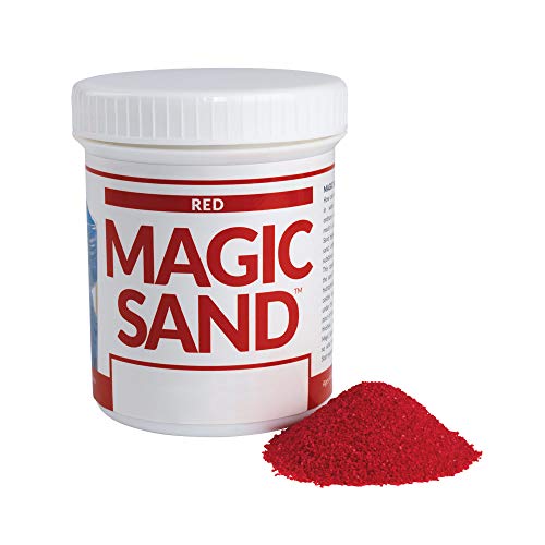 Steve Spangler Science Magic Sand, 227g, Red – Colored Play Sand That Never Gets Wet, Exciting STEM Activity, Learn and Teach About Water Molecules for Home and Classroom Use