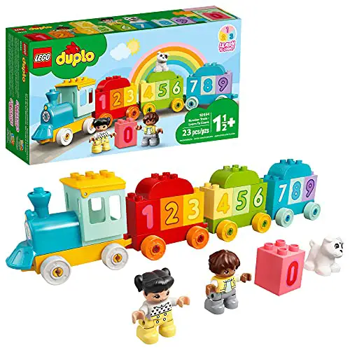 LEGO DUPLO My First Number Train - Learn to Count 10954 Building Toy; Introduce Toddlers to Numbers and Counting; New 2021 (23 Pieces)