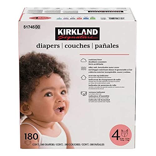 Kirkland Signature Diapers, Size 4 (198-Count)