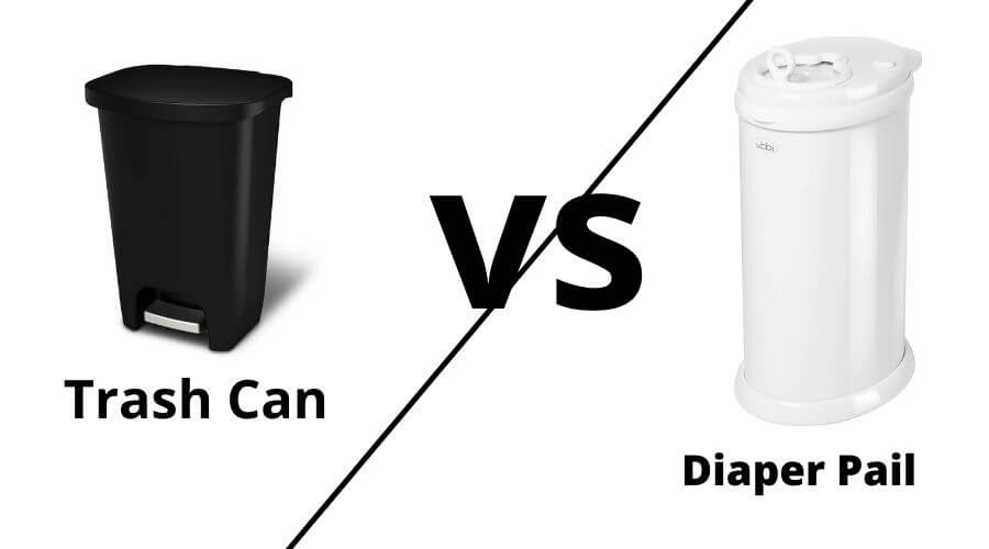 trash can vs diaper pail