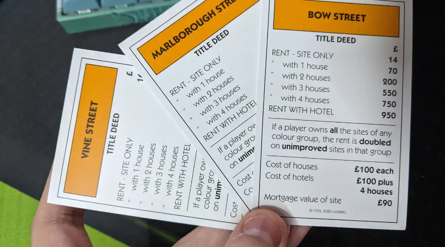 Monopoly Rent Rules