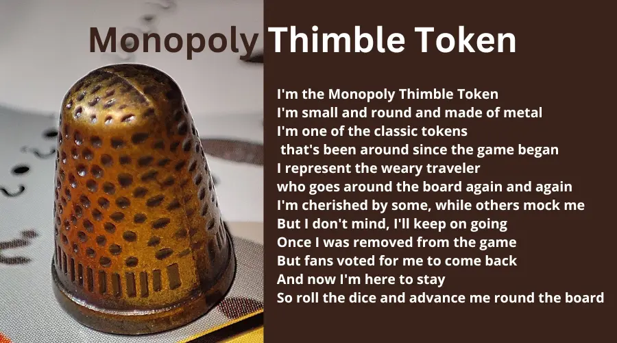 Monopoly thimble Token
