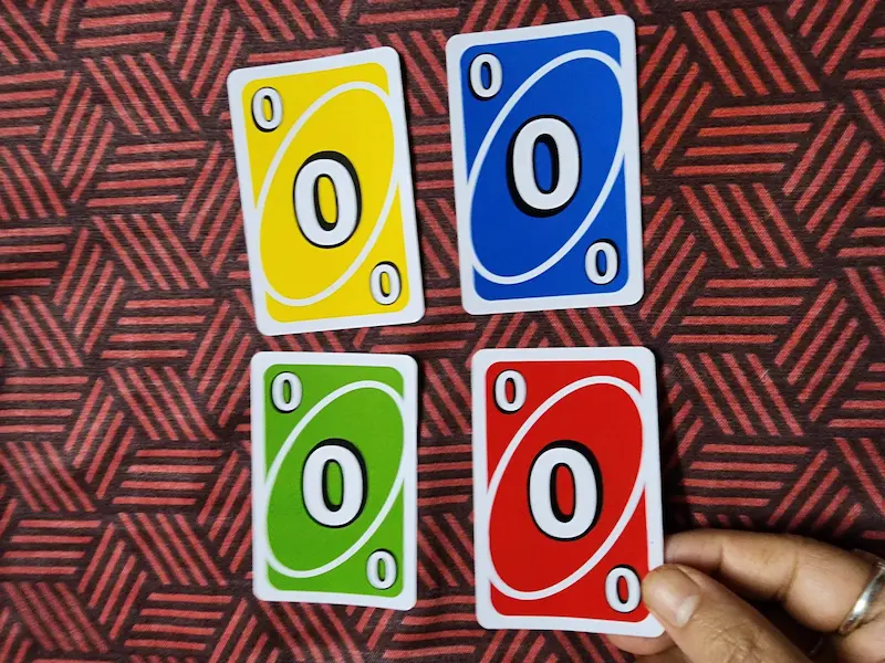 Number 0 Card in UNO
