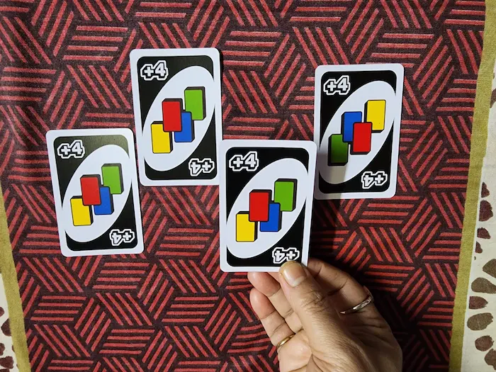 All UNO Draw 4 Cards