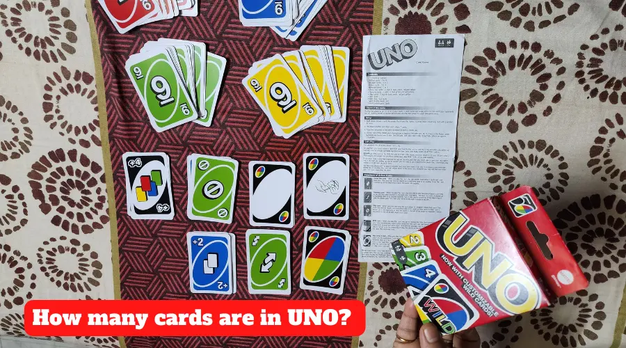 How many cards are in a UNO deck? (By Mattel)