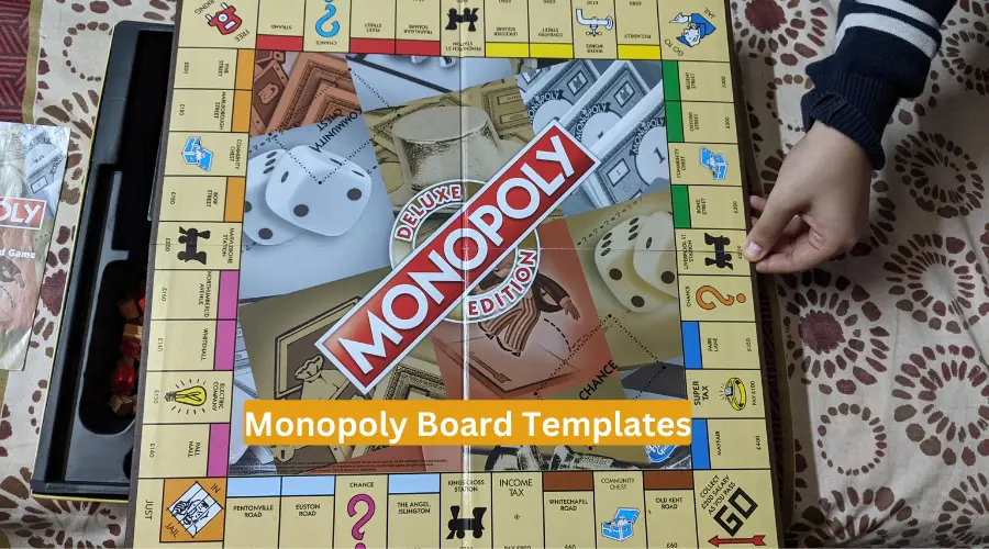 Monopoly Board Layout:6 Printable Monopoly Board Templates
