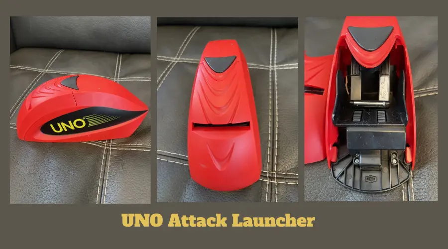 Here is the side, top and inside view of the UNO Attack Launcher