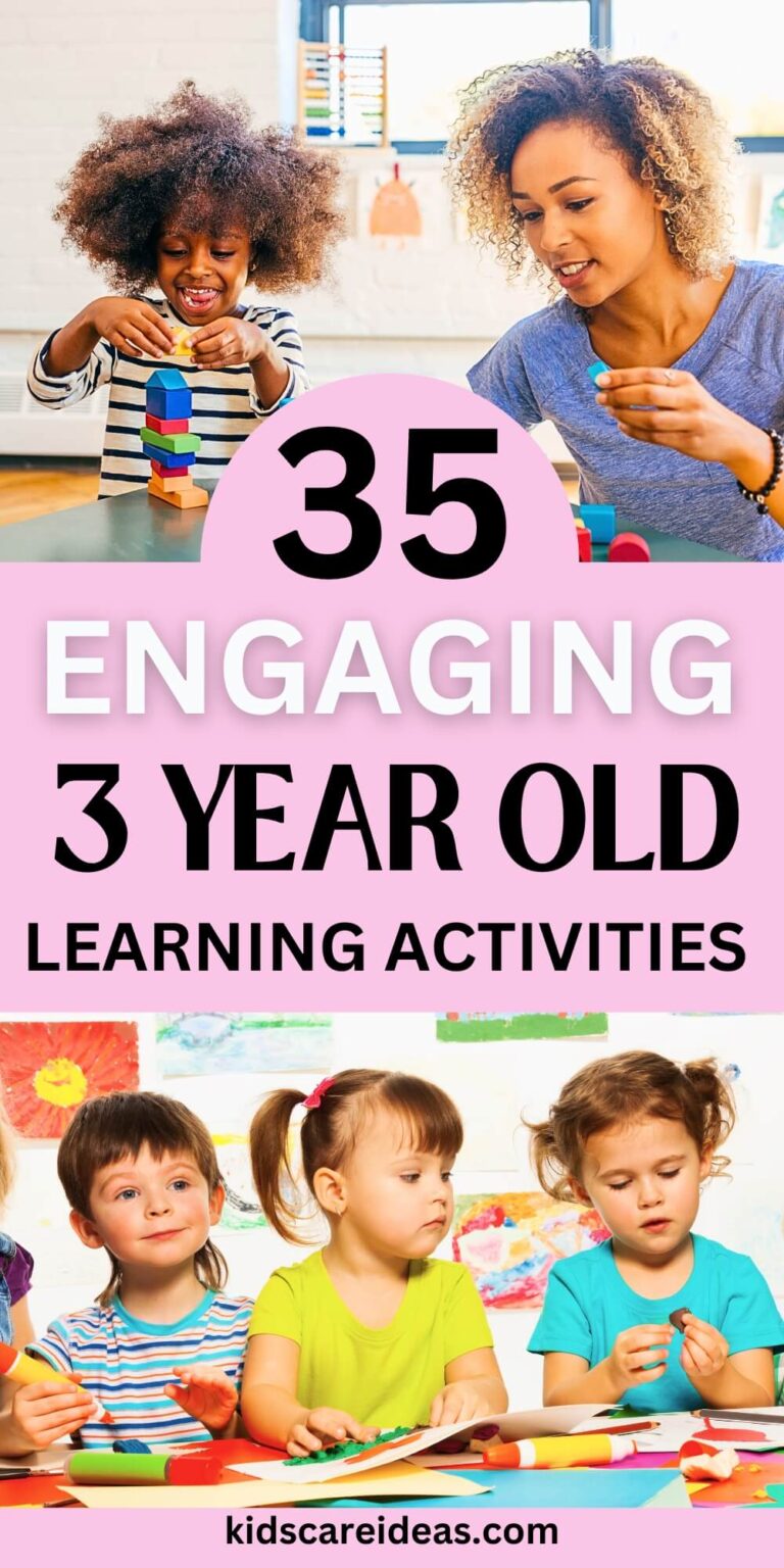 3 Year Old Learning Activity