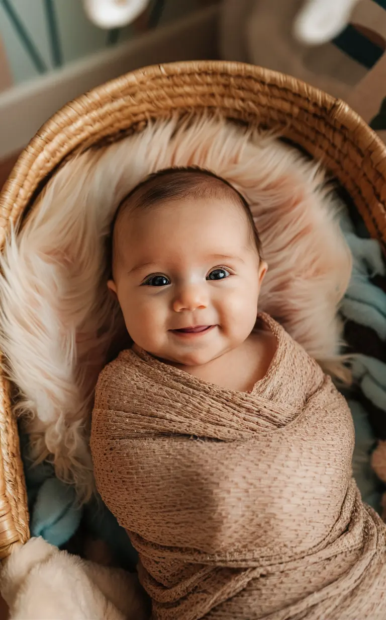 Baby in a Basket