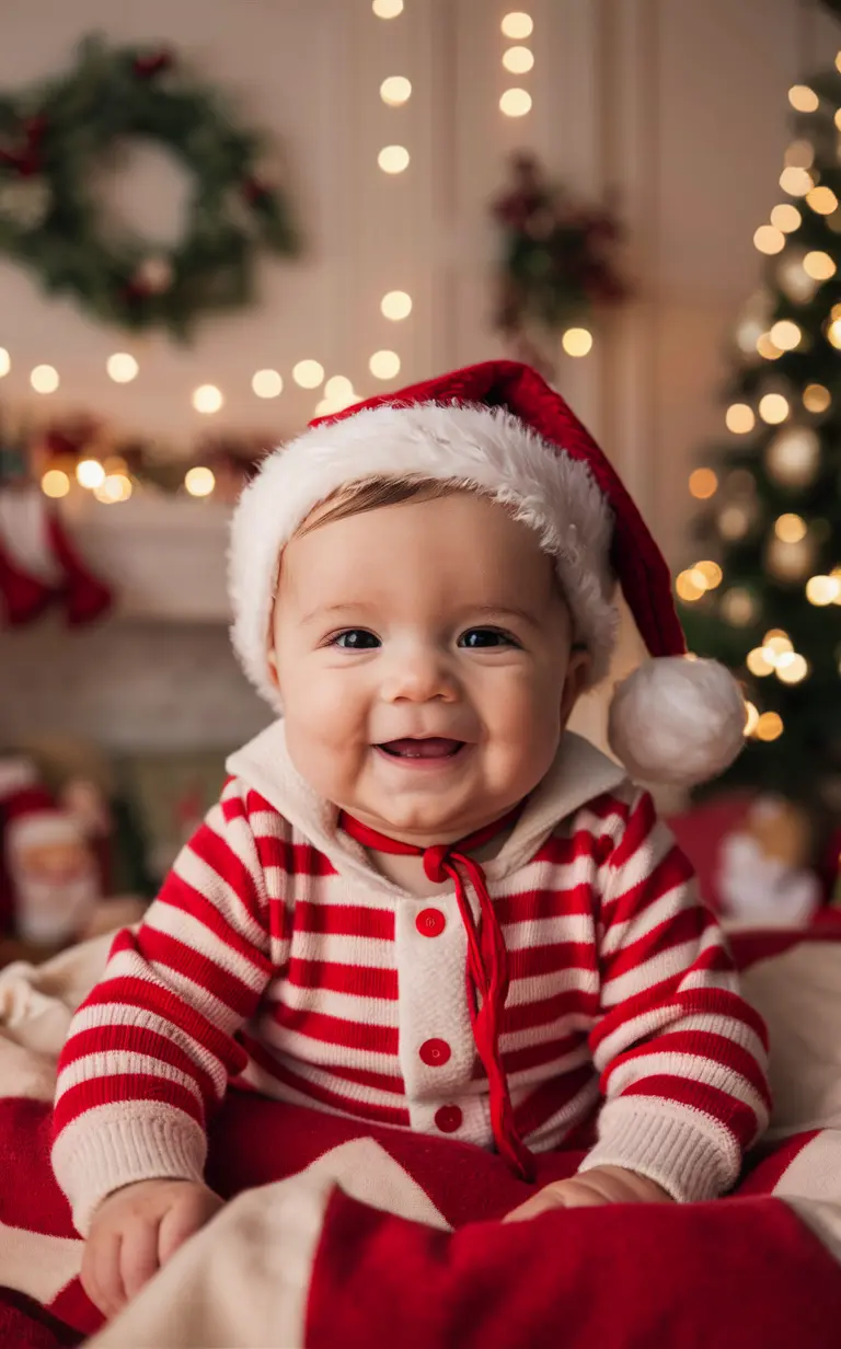 Festive holiday pictures ideas for 6 month old