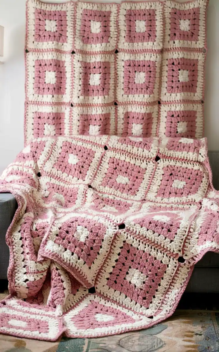 Giant Granny Square Throw