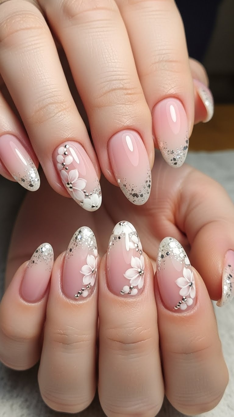 cute almond nail design