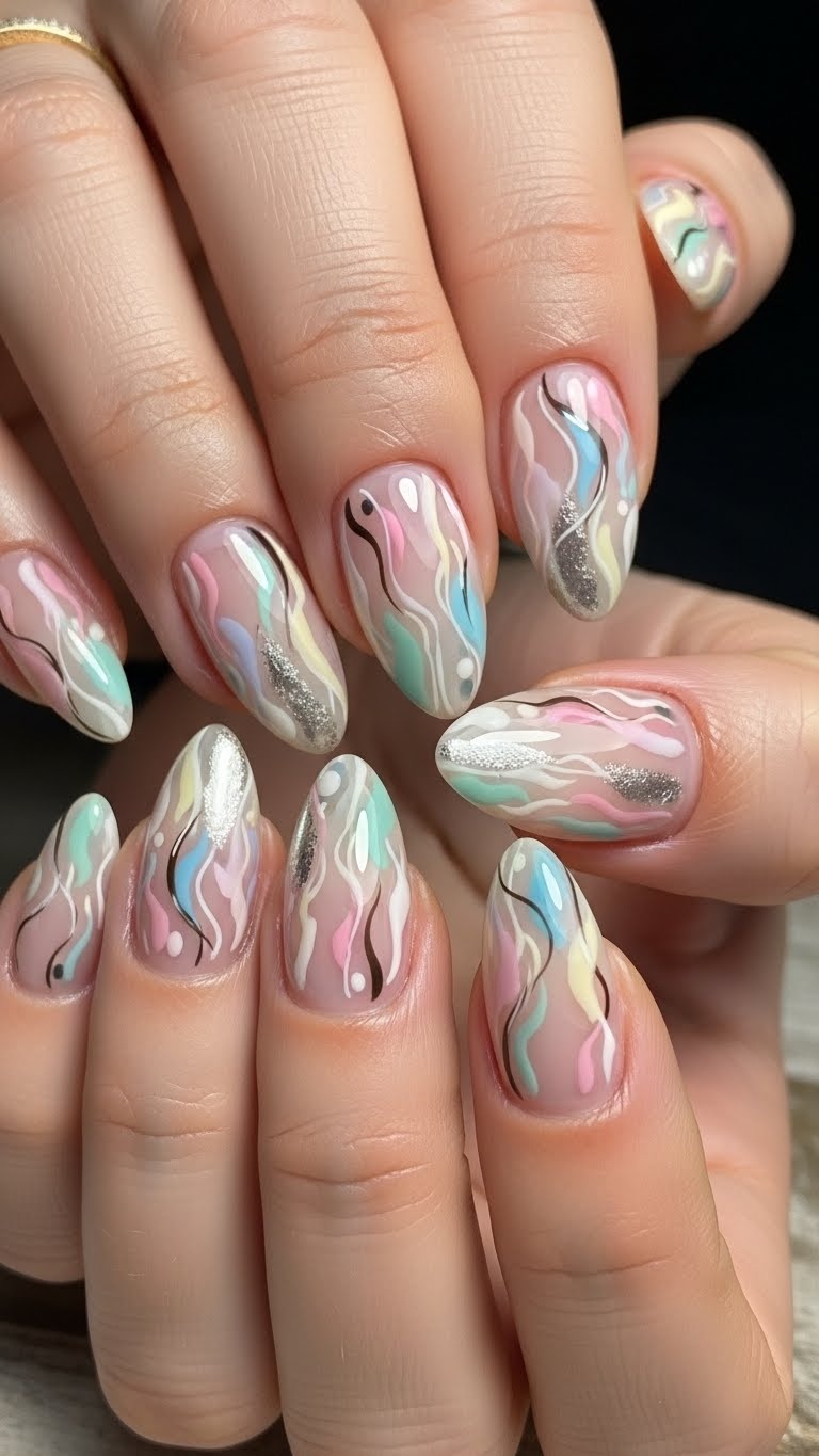 Abstract Art Almonds