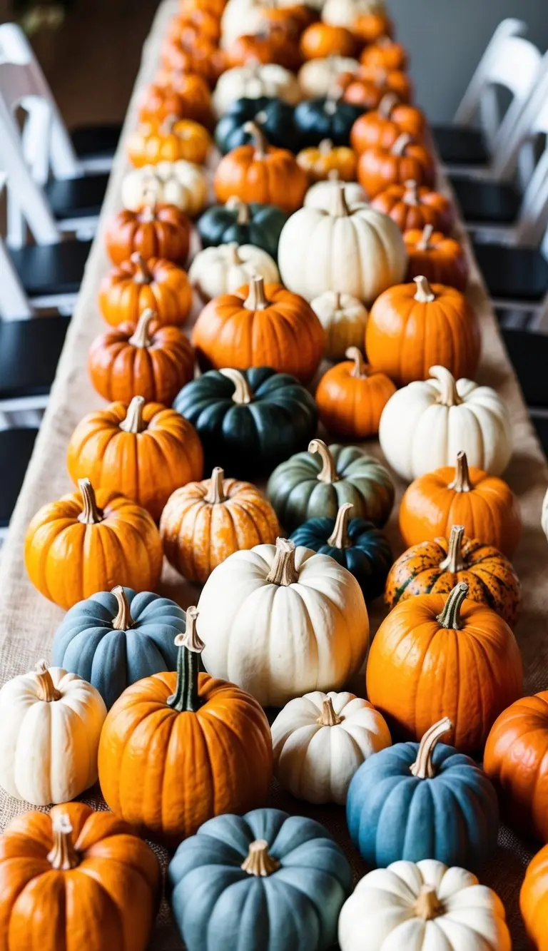 Mini pumpkins for decor