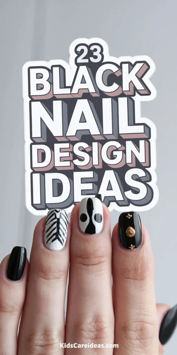 Black Nail Design Ideas