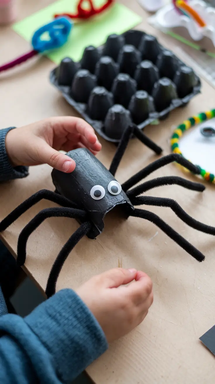 Egg Carton Spiders