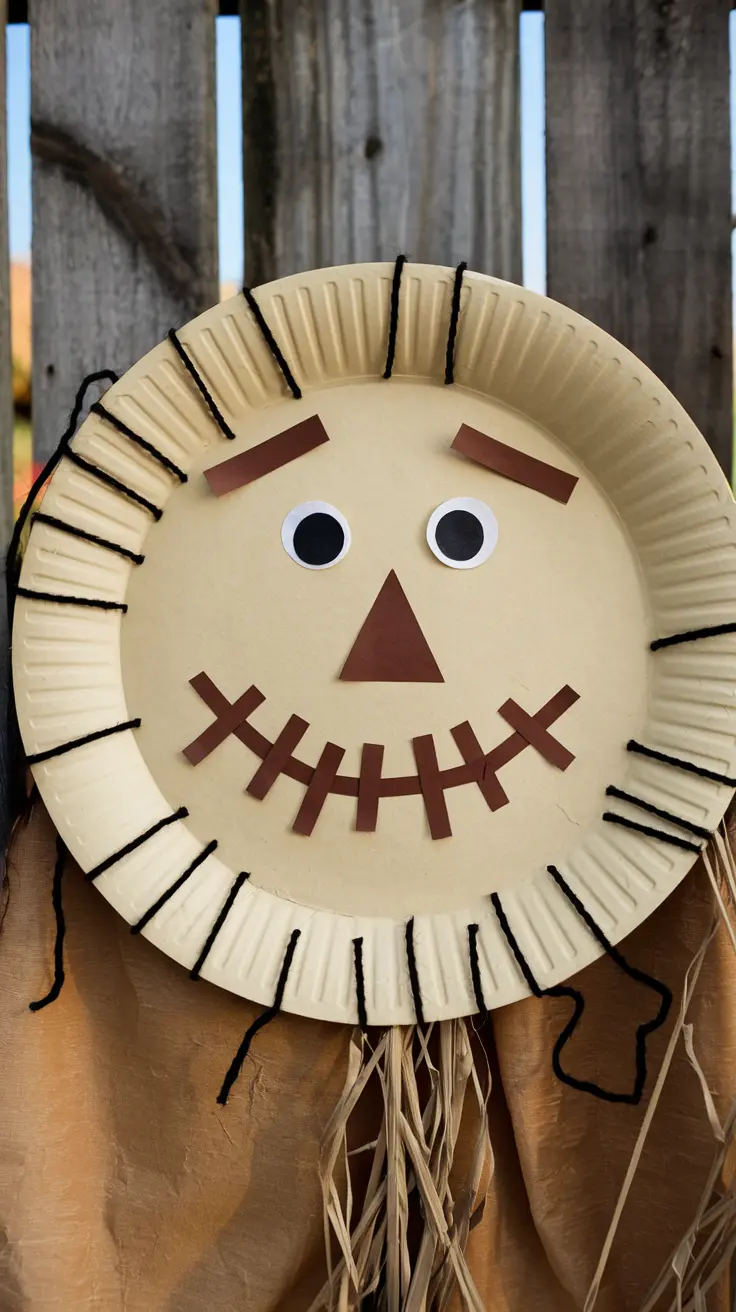 Paper Plate Scarecrows