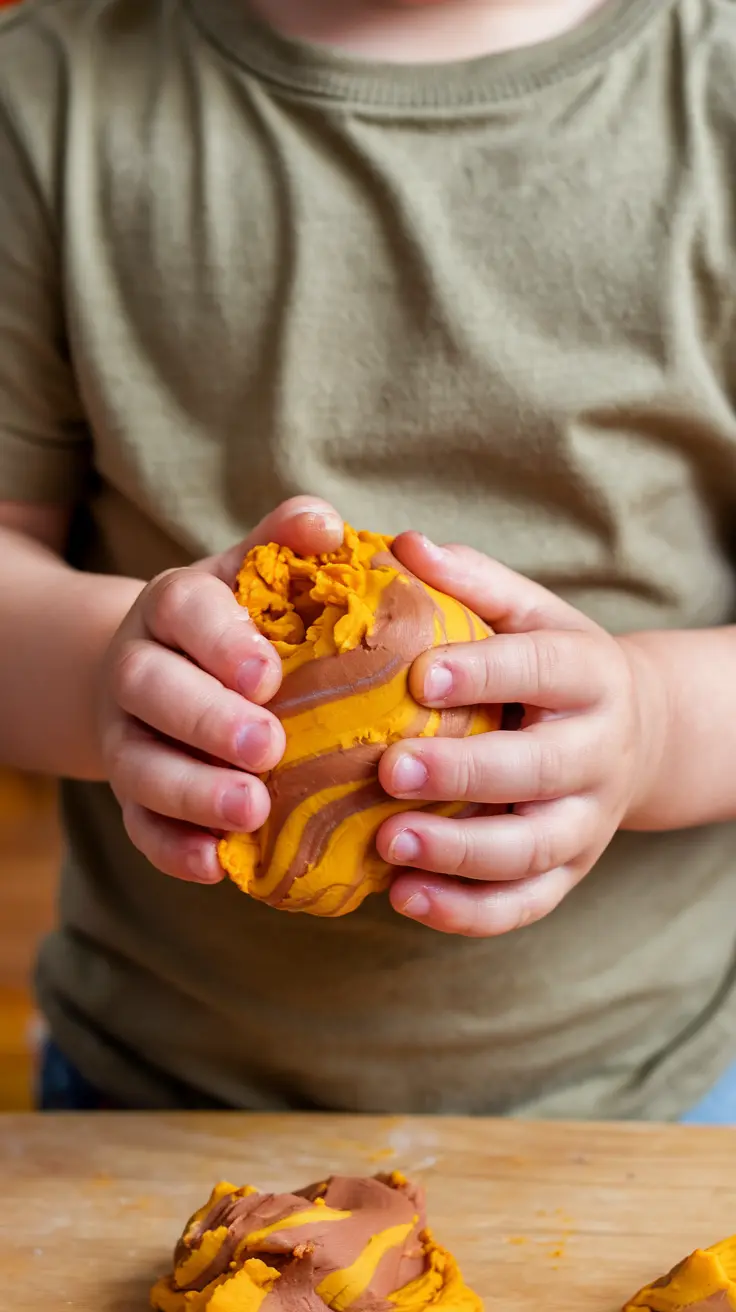 Pumpkin Spice Playdough