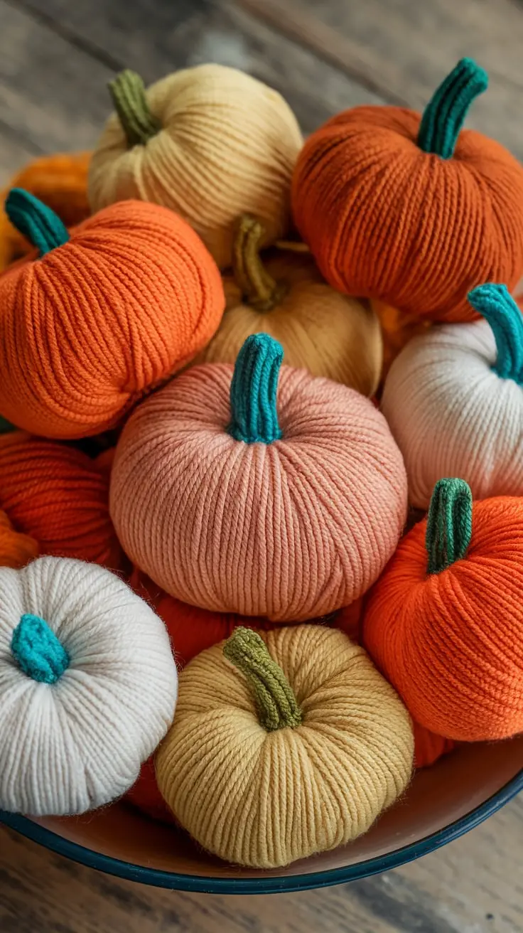 Yarn Pumpkins