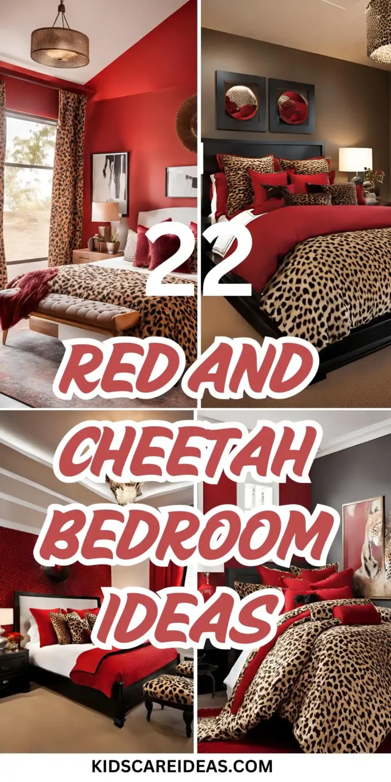 Red and Cheetah Bedroom Ideas