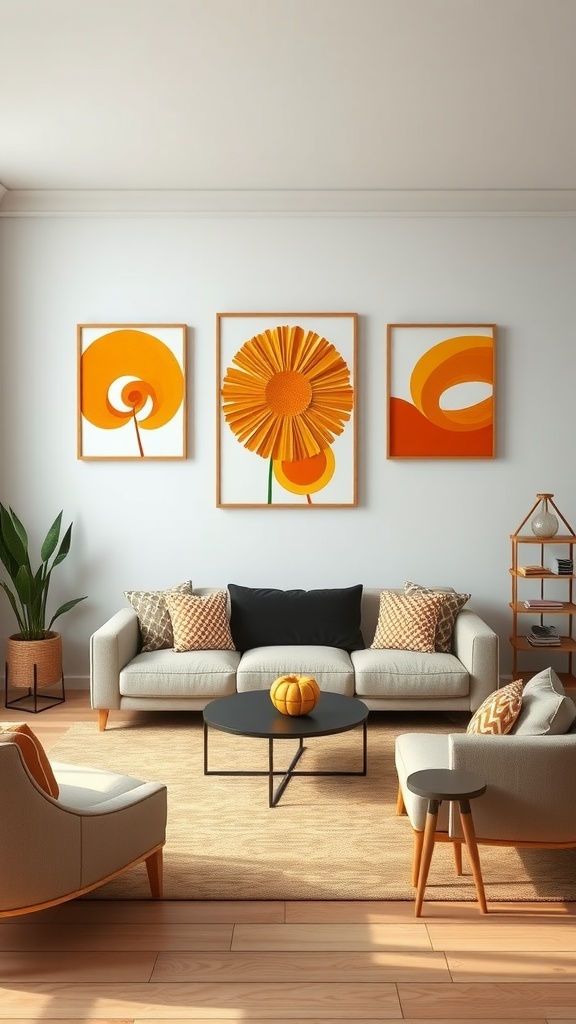 Orange Living Room Ideas