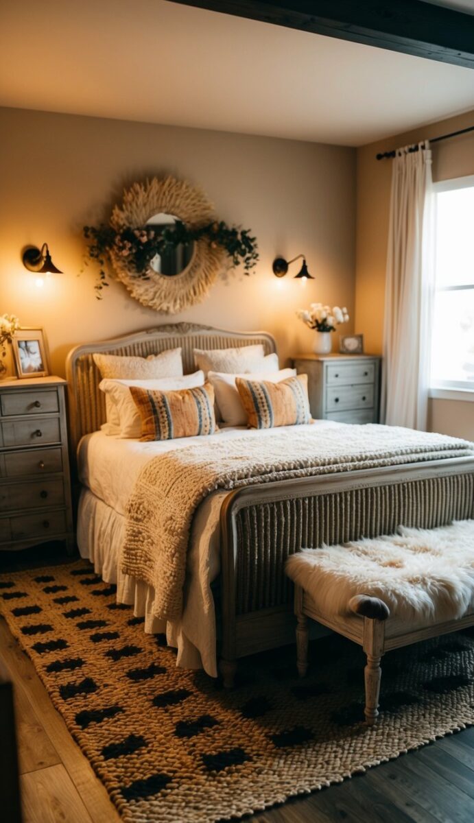 21 Rustic and Vintage Farmhouse Bedroom Ideas for a Cozy Retreat