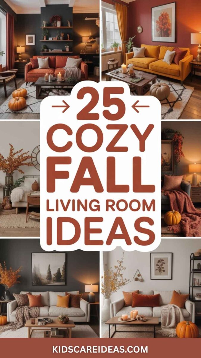 Cozy fall living room ideas