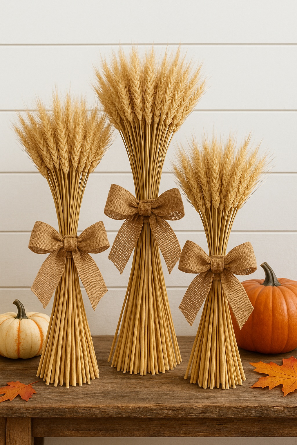dried wheat bundles