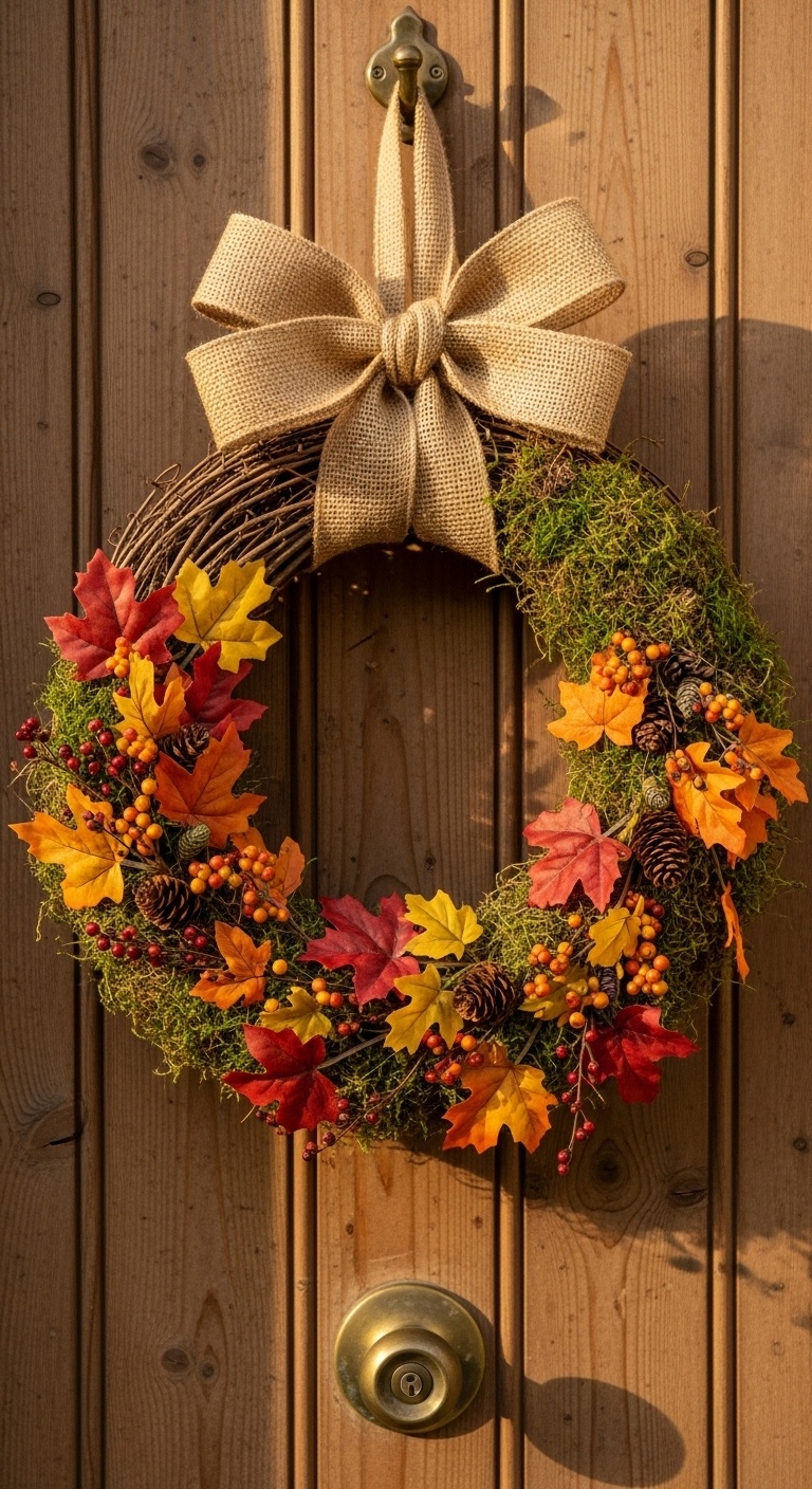 Rustic Twig and Moss Wreath
