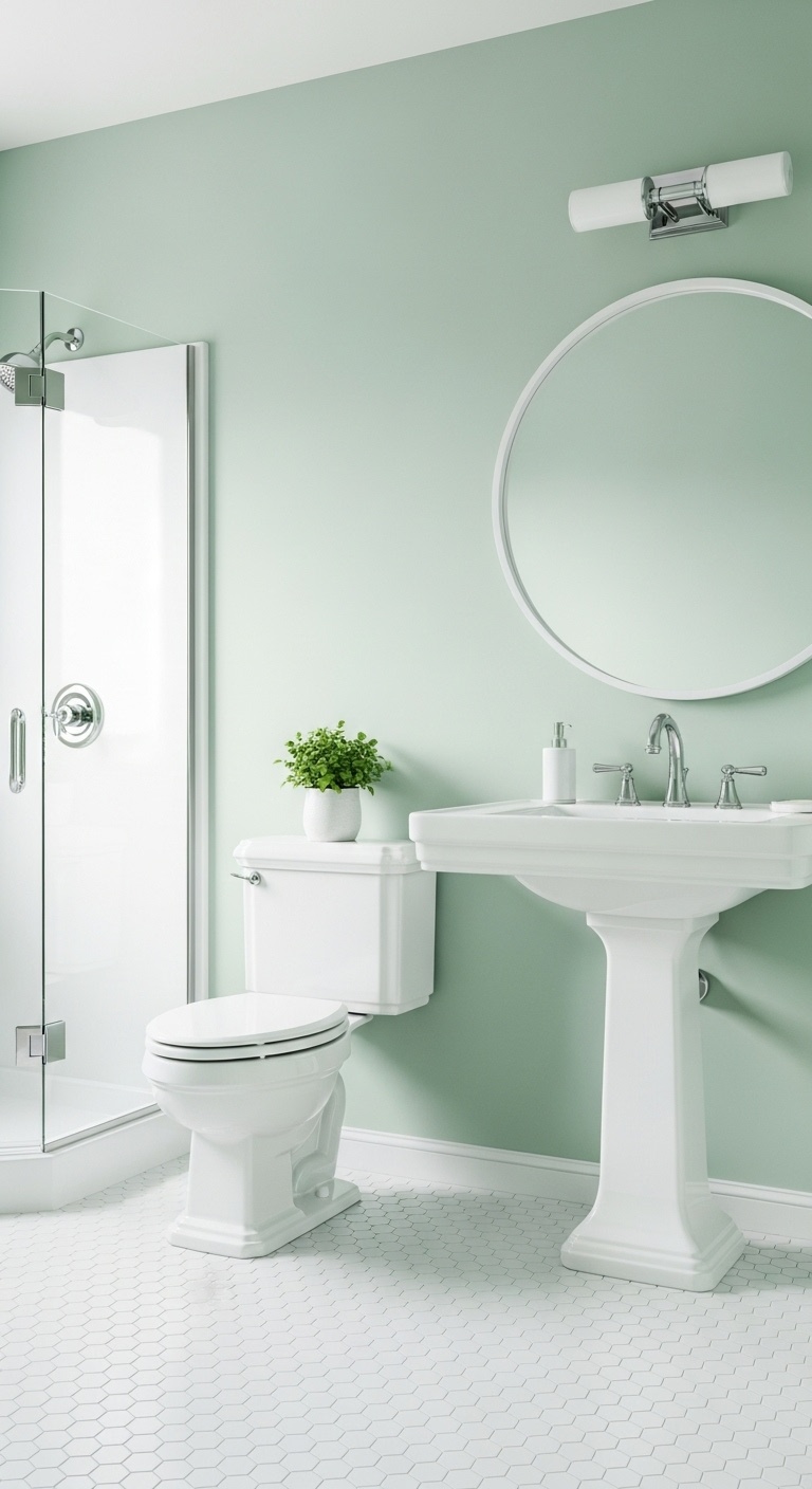 Seafoam green paint