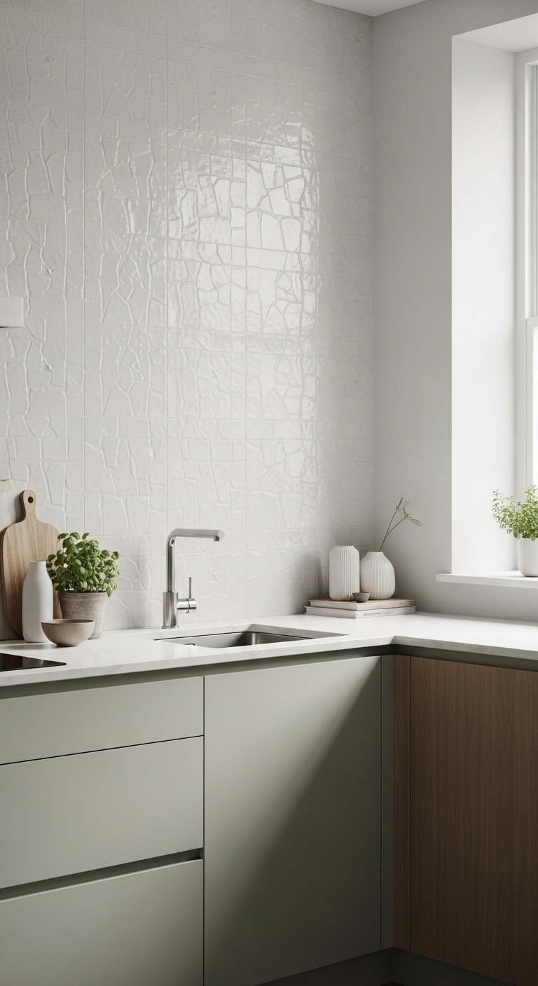 Textured Tiles in the kitchen