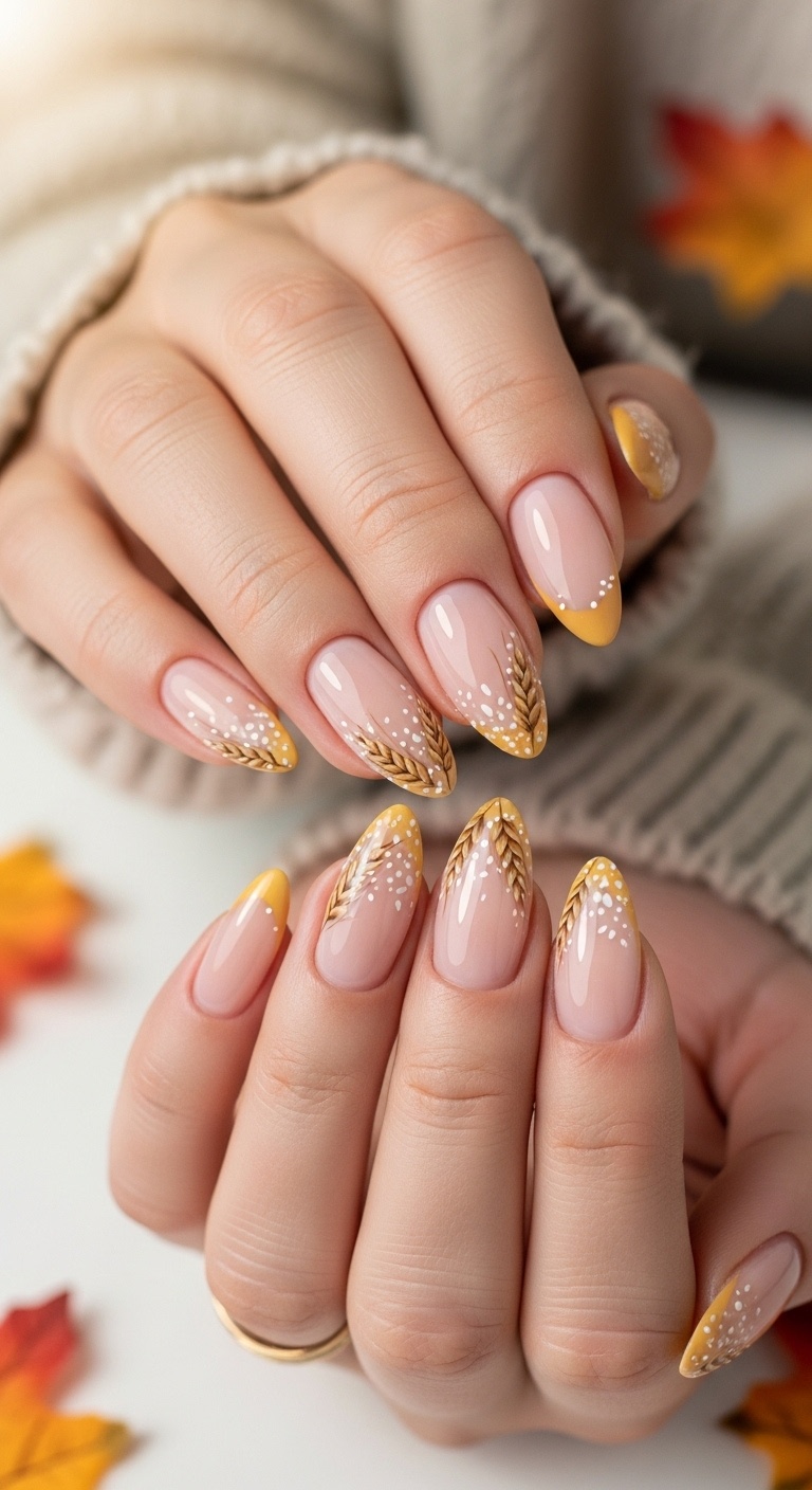 Golden Wheat French Tips