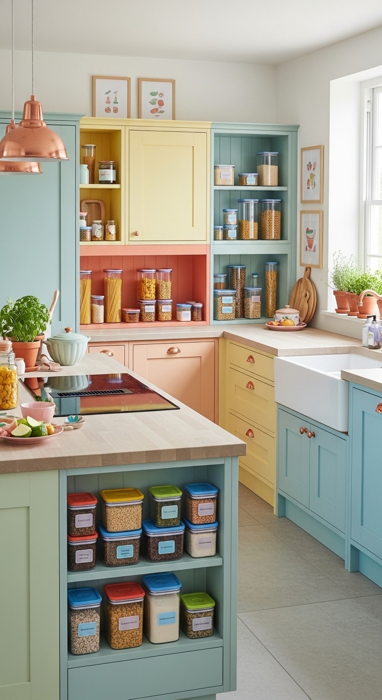 Color-coded storage containers