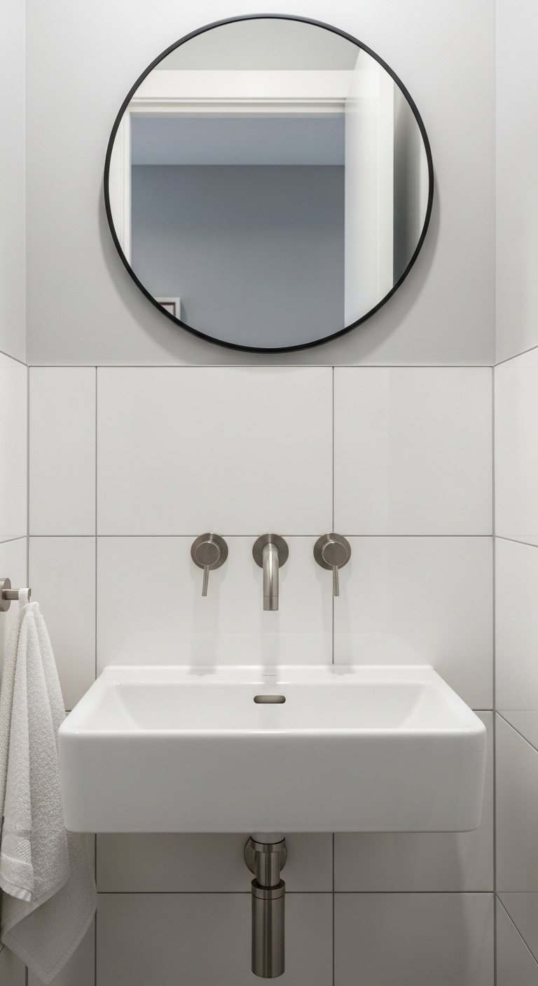 Install wall-mounted faucets
