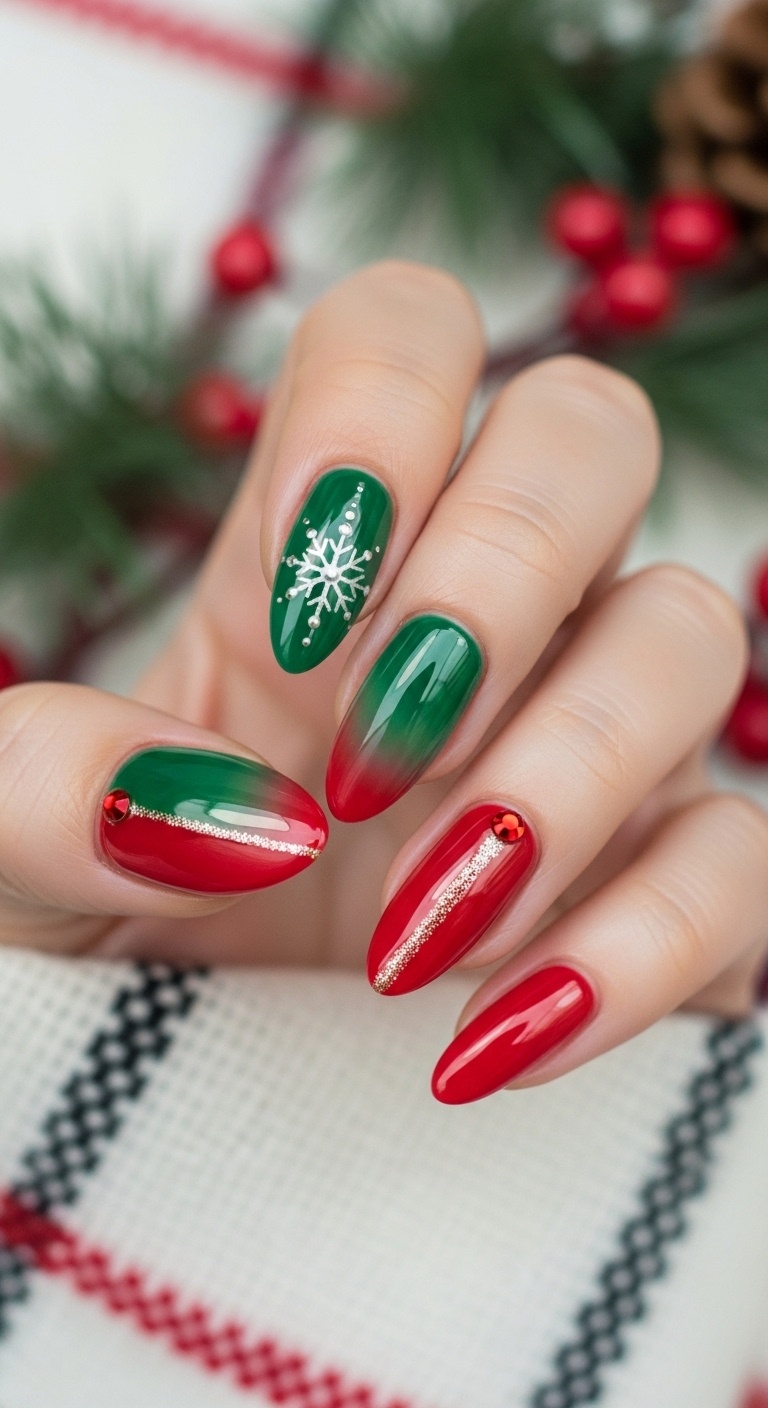 Ombre Green to Red Gradient