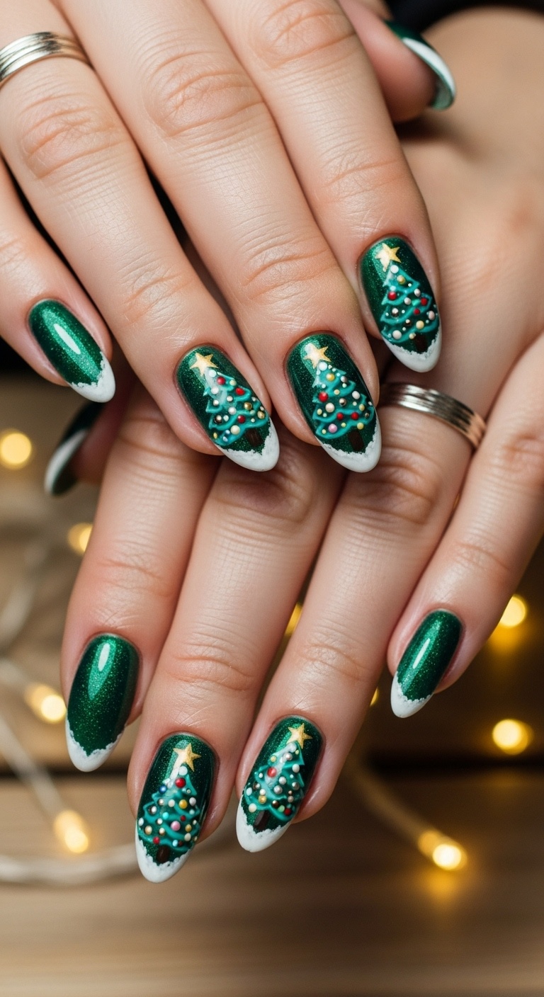 Christmas Tree with Tiny Ornaments