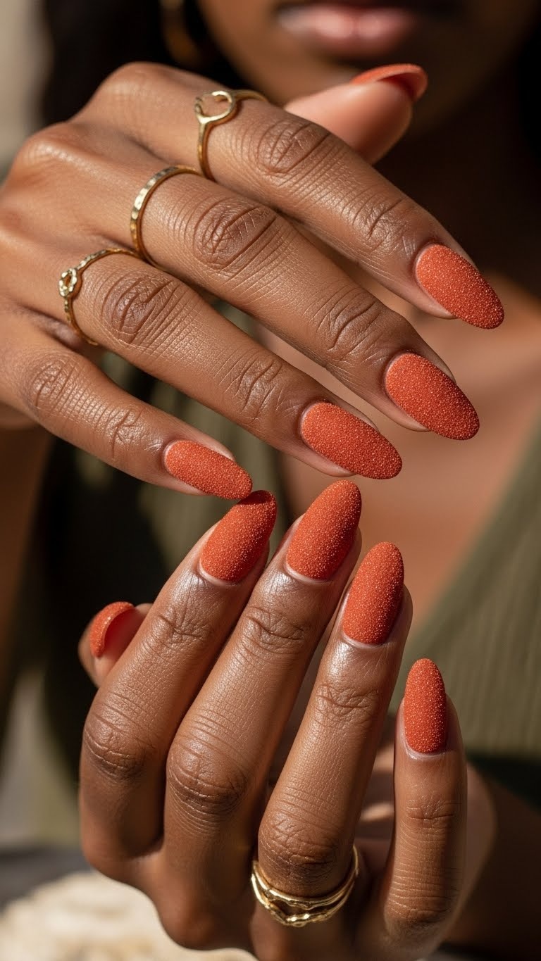 Burnt Orange Textured Matte
