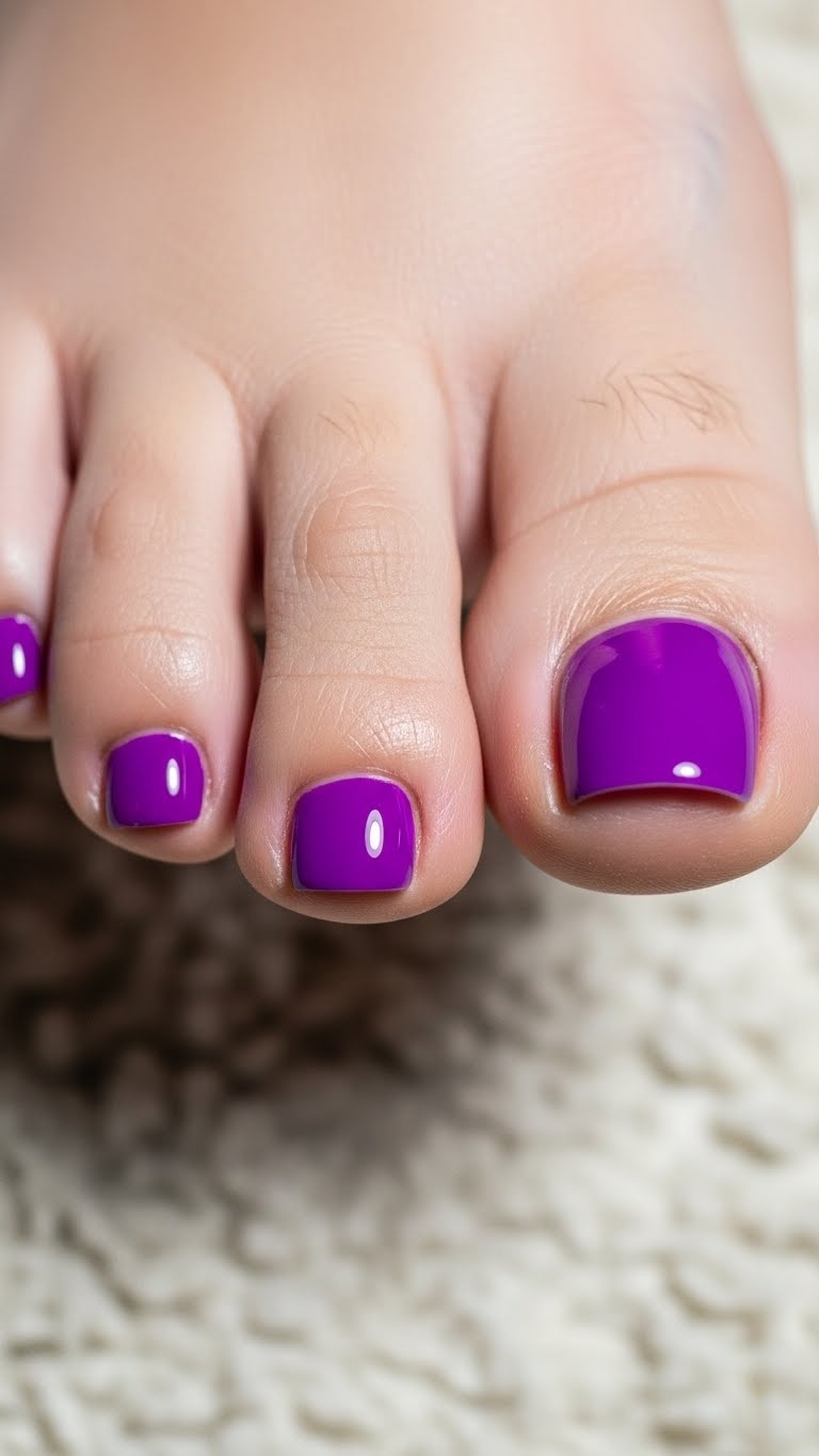 Electric purple with lightning bolts