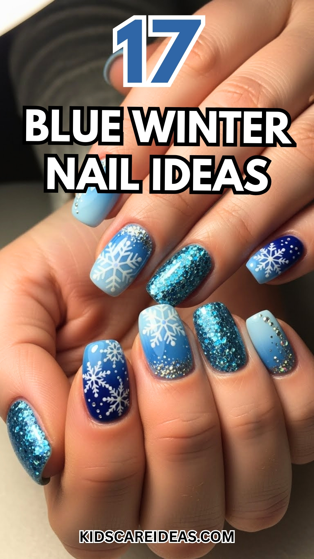 Blue Winter Nail Ideas