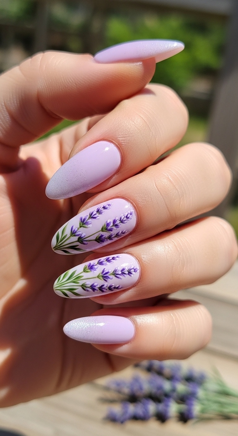 Lavender Field Stamping