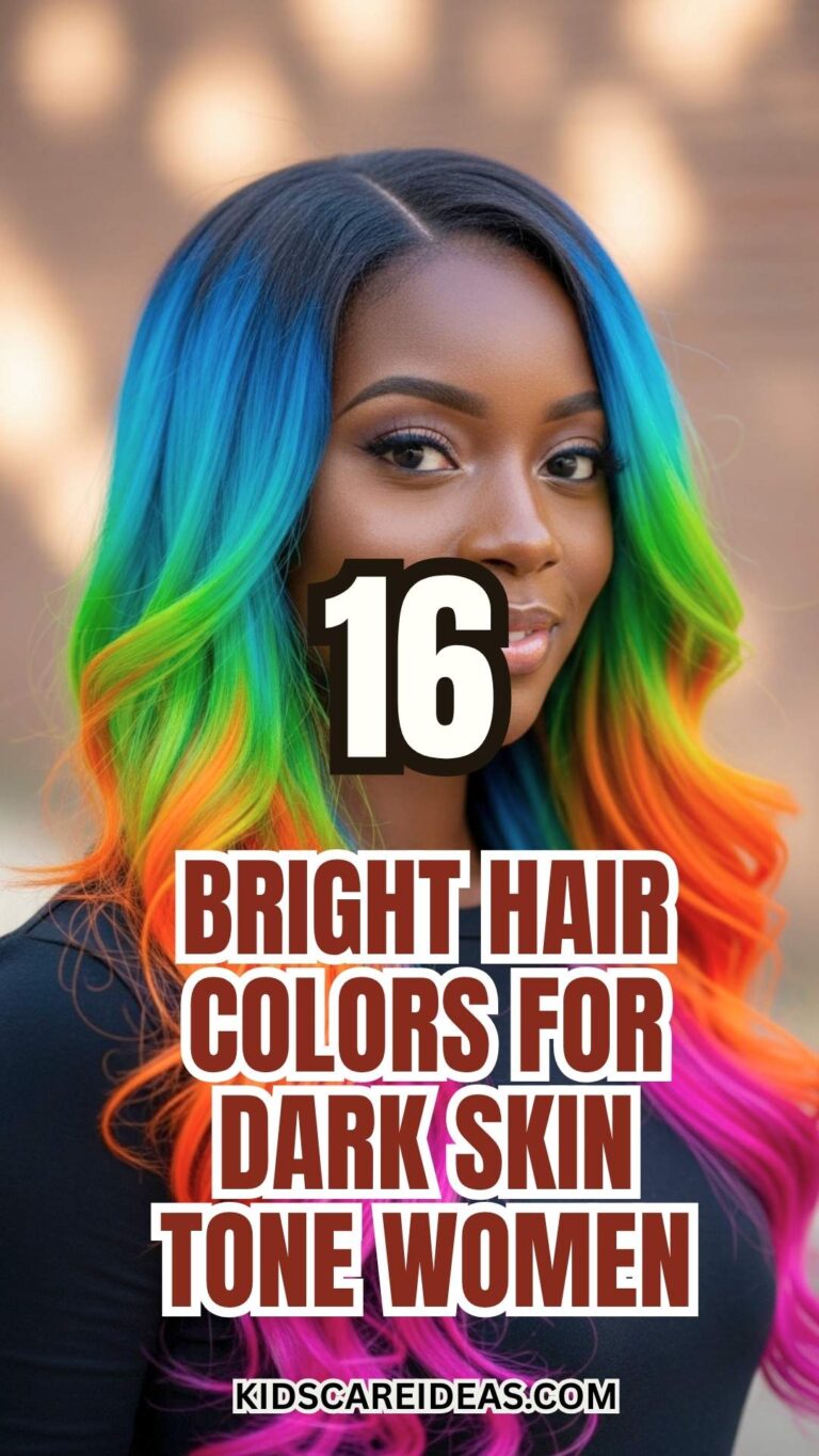 Bright Hair Colors for Dark Skin Tone
