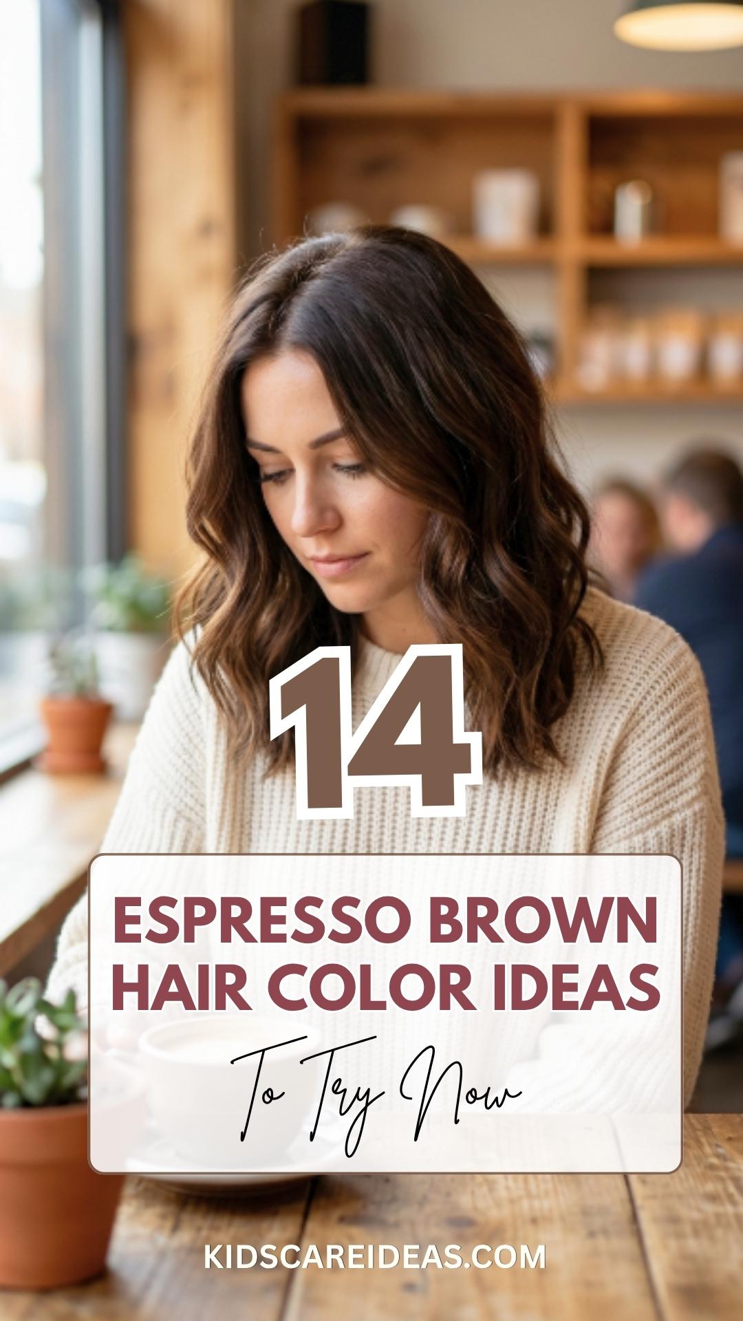 Espresso Brown Hair Color Ideas