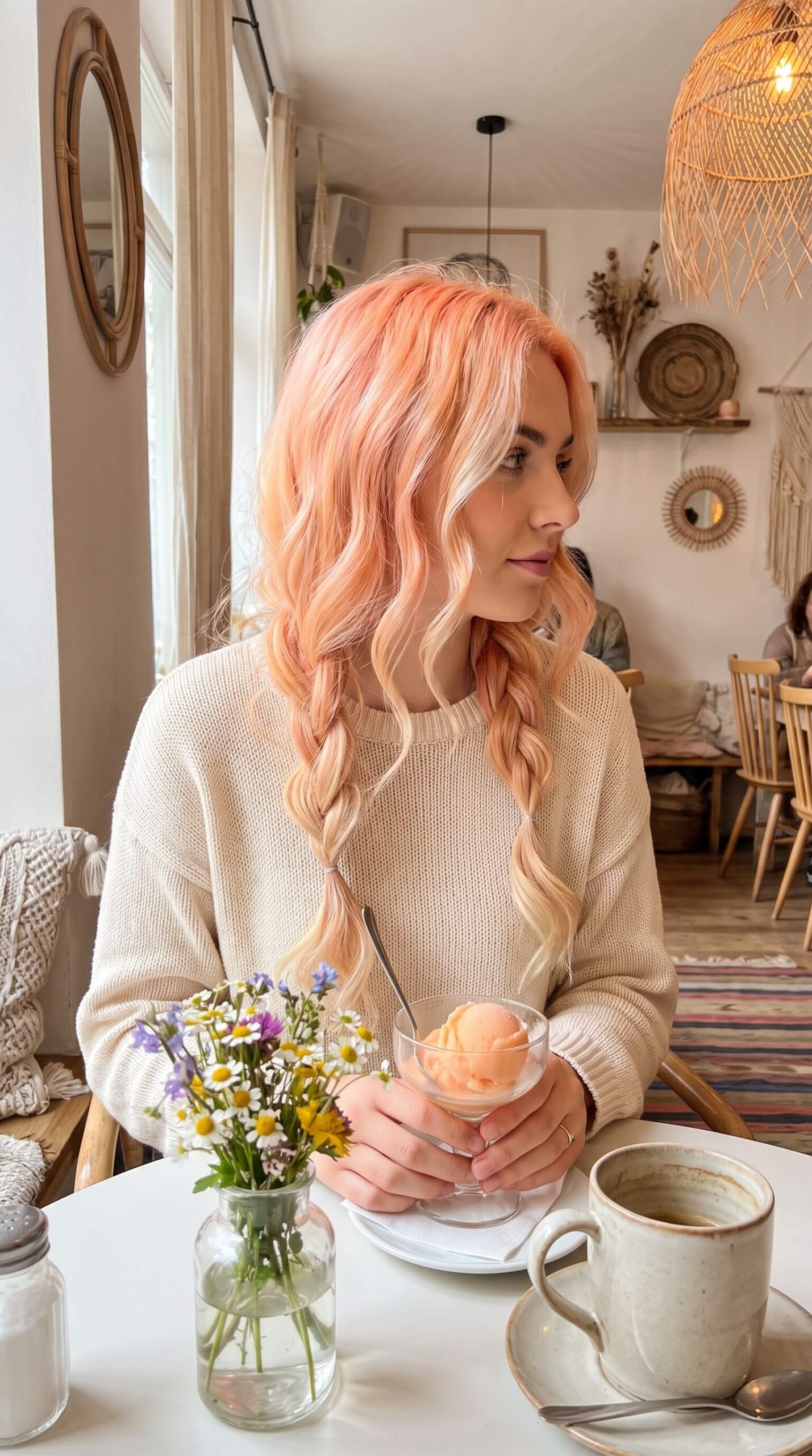 Peach Sorbet Hair