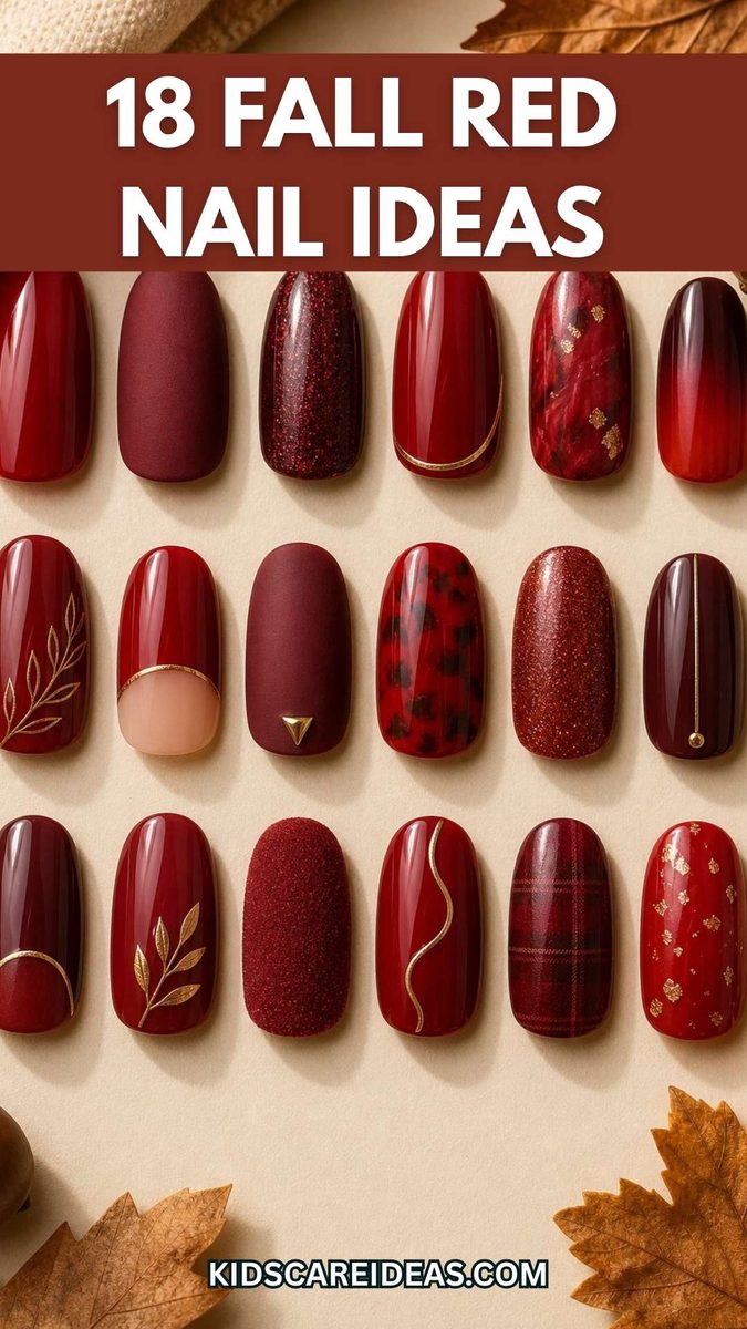 Fall Red Nail Ideas