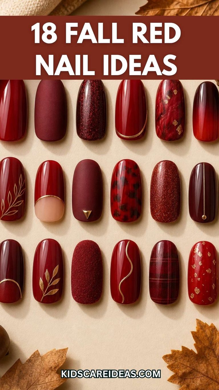 Fall Red Nail Ideas