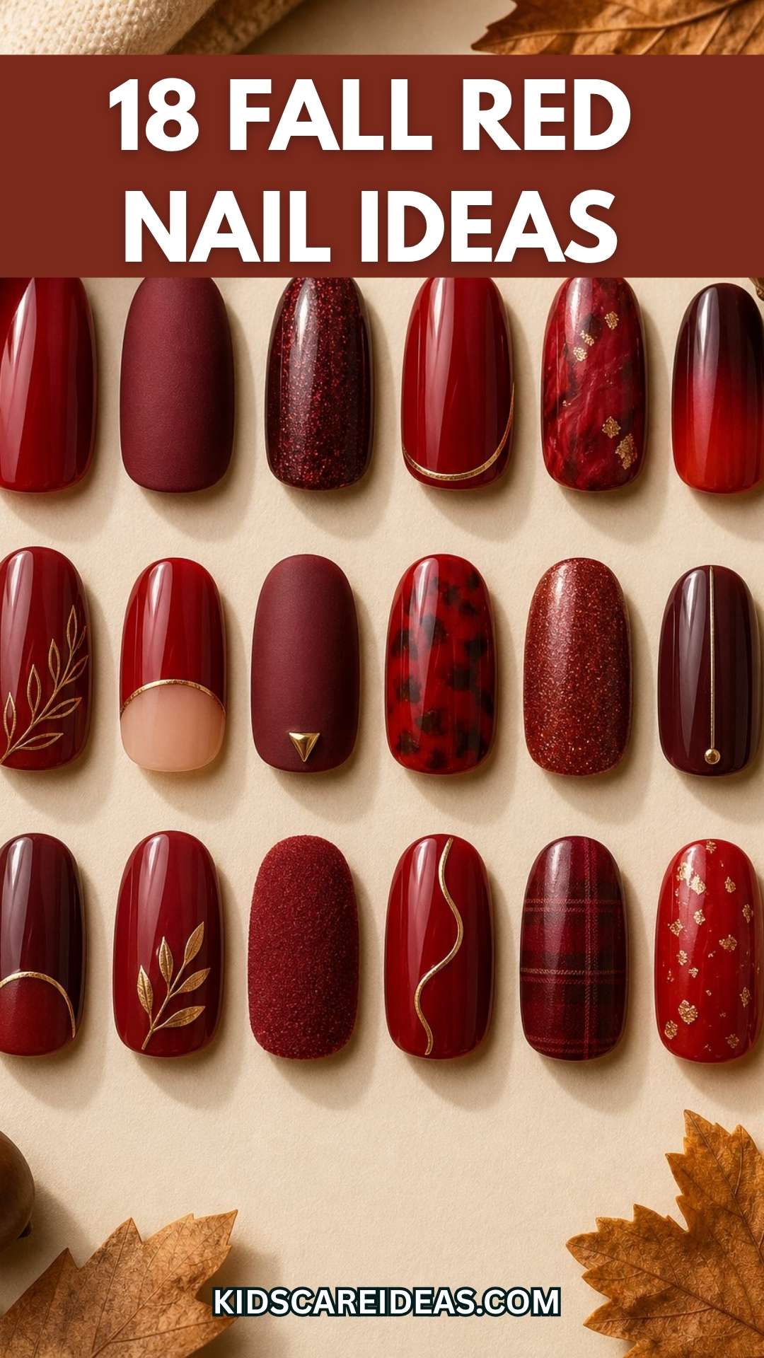 Fall Red Nail Ideas