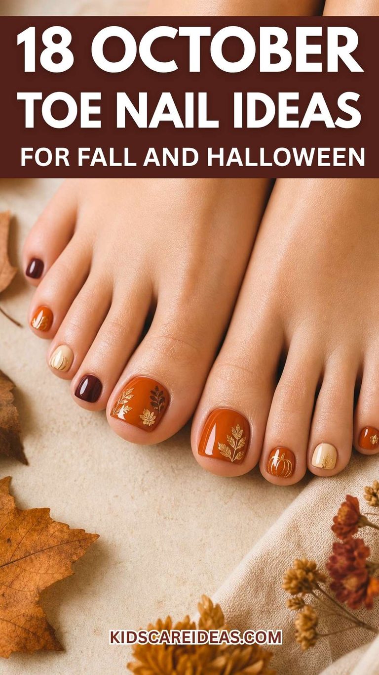 October Toe Nail Ideas